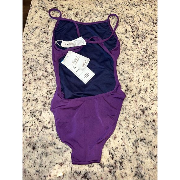 ARENA Women's Solid Team MaxLife Sports Swimsuit Lace Back One Piece - Picture 3 of 8